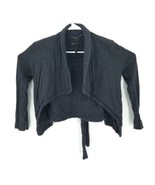 BCBG Maxazria Soft Heather Gray Sexy Belted Blazer Jacket Womens Size XS - £23.72 GBP