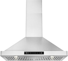 30 Inch Wall Mount Range Hood 800Cfm, With Dc Motor, Stainless Steel Ven... - $554.99