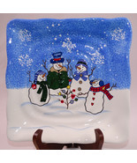 St. Nicholas Square BUTTON TREE  BUTTON UP 8 1/2&quot; Square Snack Plate Chr... - €6,66 EUR