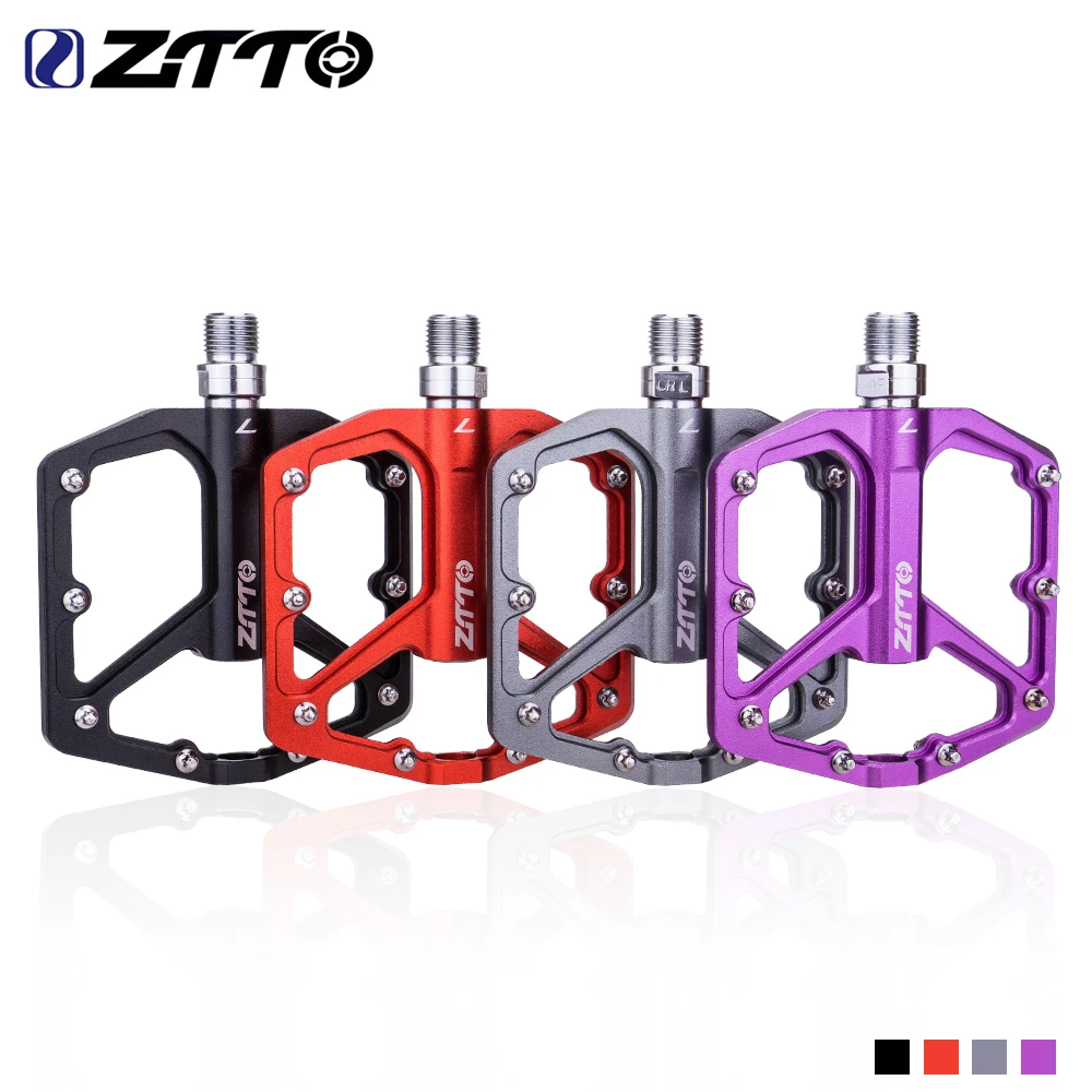 Sporting ZTTO MTB Ultralight Smooth Bearings Bike Pedal Flat CNC Aluminum Alloy  - £24.72 GBP