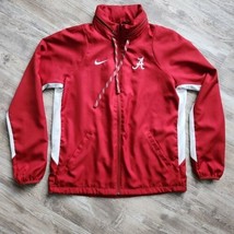 Nike Dri-Fit Alabama Crimson Tide Zip Stowaway Hood Track Jacket Womens Size M - £29.50 GBP