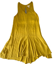 H&amp;M yellow mustard dress sleeveless Size 2 Great Conditions. Ship Fast! - £11.67 GBP