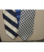Lot of 3 Tommy Hilfiger Neck Tie/Necktie Silk classic blue white 56-59&quot;x... - $6.29
