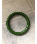 Vintage Avon Bangle Bracelet Emerald Green Color Go Round Plastic - £20.91 GBP