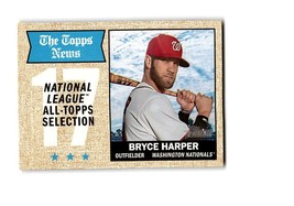 Bryce Harper 2017 Topps Heritage NL All-Topps #377 Washington Nationals - £0.77 GBP