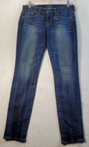 Lucky Brand Jeans Womens Size 26 Blue Denim Pockets Flat Front Logo Straight Leg - £15.09 GBP