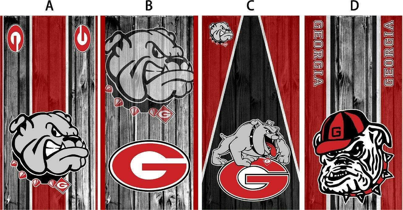 Cornhole Board Vinyl Wrap Bulldogs - sold individually