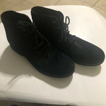 UGG Moreau Suede Leather Black Lace Up Chukka Boots Men&#39;s Size 13 EUC - £34.30 GBP