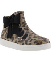 Kenneth Cole Reaction Children Shoes Cosmic Bow Fabric, Size 3Y/Leopard - $24.75
