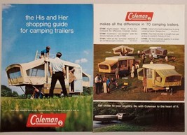 1970 Print Ad Coleman Tent Camping Trailers for&#39;70 His &amp; Her Shopping Guide - £10.94 GBP