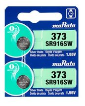 Murata 373 Battery SR916SW 1.55V Silver Oxide Watch Button Cell (10 Batt... - £2.88 GBP+