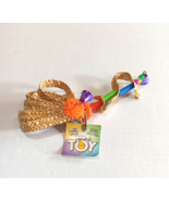 Parakeet Toys Shred able Bells Buttons Beads Parakeets Hangs Natural Grass - £7.56 GBP