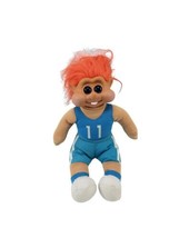 1991 Troll Doll I.T.B Basketball Player w Number 11 Blue Plush Stuffed Doll - £12.13 GBP