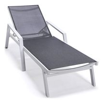LeisureMod Marlin Armrests Poolside Outdoor Patio Lawn and Garden Modern... - $5,449.79 MXN