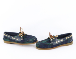Sperry Top-Sider Womens Size 8.5 Wool Tartan Plaid Slip On Boat Shoes  - $39.55