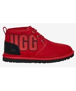 UGG Graphics Neumel Cozy Warm Plush Wool Blend Inside Red Suede Boots Mn... - $15,453.72 CAD