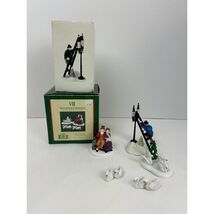 Department 56 Seven Swans A Swimming Lamplighter village accessory lot b... - $29.99