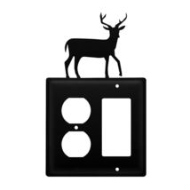 Village Wrought Iron EOG-3 8 Inch Deer-Single Outlet and GFI Cover, Black - £12.97 GBP