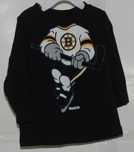 Reebok NHL Licensed Boston Bruins Black 12 Month Baby Long Sleeve Shirt - £11.70 GBP