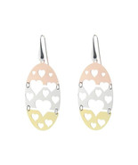 Fronay 2.5 in. Large Oval Hearts Cutout Hook Earrings in Sterling Silver... - €75,50 EUR