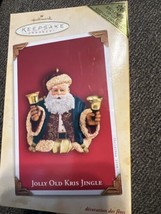 Hallmark Keepsake Ornament 2004 Jolly Old Kris Jingle Red Green Bell Ornament - £10.96 GBP