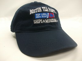 Boston Tea Party Ships &amp; Museum Hat Blue Strapback Baseball Cap - £15.97 GBP