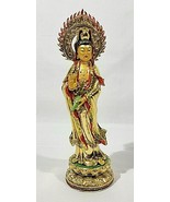 Statue of Bodhisattva Guanyin Holding A Jade Bottle 9&quot; - $66.33