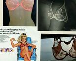 Vintage 1960 Aubade Sexy Sheer Nylon Bra new Rare size 80 made in France - $84.15