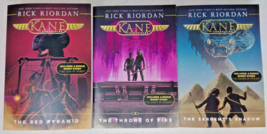 The Kane Chronicles 1-3 Riordan Red Pyramid, Throne of Fire, Serpent&#39;s Shadow - £18.55 GBP