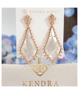 Kendra Scott Martha Rose Gold White Mother of Pearl Large Statement Earr... - £129.88 GBP