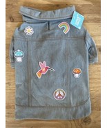 Tails And Noses Jacket Dog MEDIUM Jean Hippie NEW - £22.80 GBP
