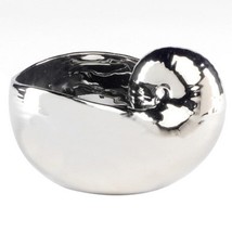Nautilus Shell 31515 Ceramic 3D Shaped Silver Coast Candy Bowl - £27.24 GBP