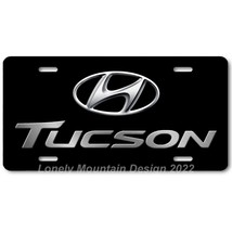 Hyundai Tucson Inspired Art on Black FLAT Aluminum Novelty Car License Tag Plate - £14.13 GBP