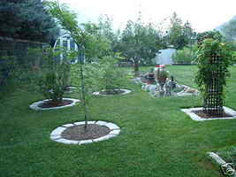 GE-7000 Garden Edging Lawn Landscape Molds (4) Make Stacked Concrete Walls Too image 2