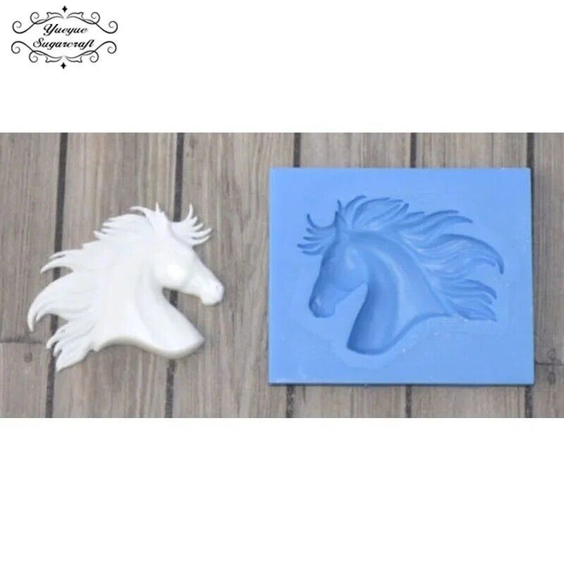 Horse Head silicone mold Food Safe Fondant (Small) - $9.89
