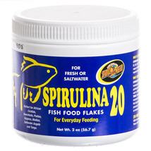 Zoo Med Spirulina 20 Fish Food Flakes 24 oz (12 x 2 oz) Zoo Med Spirulina 20 Fis - £77.13 GBP