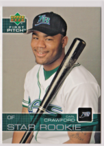 Carl Crawford Devil Rays Outfield 2003 First Pitch STAR ROOKIE Card # 30  Nr/Mnt - $1.82