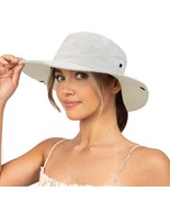 Sun Hat For Women Summer Uv Protection Beach Hat Wide Brim Mesh Bucket F... - £11.73 GBP