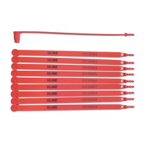 Uline Plastic Truck Seals | Tamper Evident; Each Seal Is Numbered, Red - $30.93