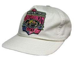 Interstate Batteries Great American Race Hat Cap 1990 Buick Classic White Rope - £13.92 GBP
