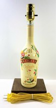 Baileys Irish Cream Colada Holiday Bottle Bar TABLE LAMP Lounge Light Wood Base - £41.51 GBP