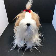 Russ Berrie Real life looking Shih Tzu Fluffy Puppy Dog Plush Stuff Animal - £19.95 GBP
