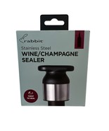 Rabbit Wine/Champagne Sealer New in Box Stainless Steel - $16.39 CAD