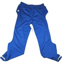 Adidas Climalite Men&#39;s XL Blue White Workout Athletic Sweatpants - £19.53 GBP