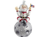 Kurt Adler Noble Gems Astronaut Santa Glass Ornament NIB NBX0048 - $19.77