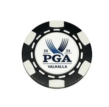 2024 PGA Championship Valhalla  Clay Poker Chip - 1pc Black - £3.48 GBP