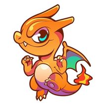 Chibi Fire Starter rizard Vinyl Decal Sticker UV &amp; Water Proof Gift Lapt... - $5.87