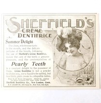 Sheffield&#39;s Creme Toothpaste 1897 Advertisement Victorian Dental ADBN1A5 - $19.99