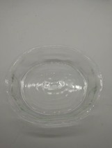 PYREX Clear Glass Oval Casserole Baking Dish No Lid 803B Panelled Sides - £9.95 GBP