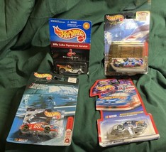 Assorted Vintage Hot Wheels Cars-Set of 4 - 3 NASCAR and 1 Jiffy Lube Hot Rod - $5.00